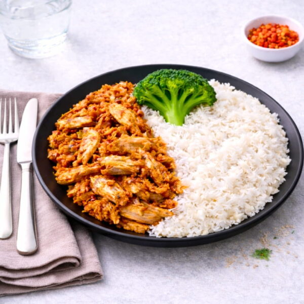 BBQkyckling med basmatiris & broccoli