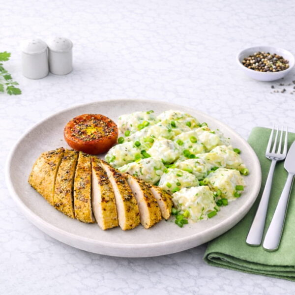 Nyttig matlåda Timjankyckling med potatissallad & tomat