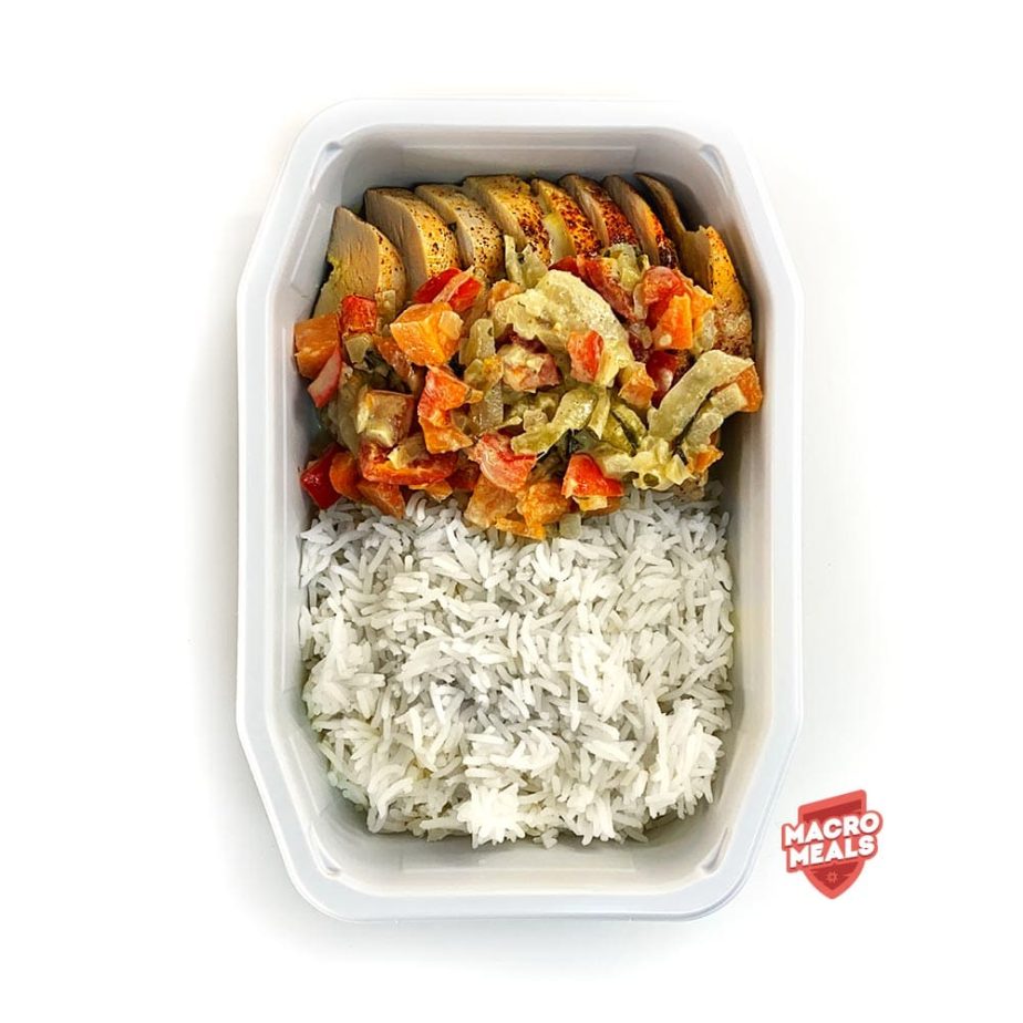 519 Green Thai Chicken Curry Vegetables Macro Meals