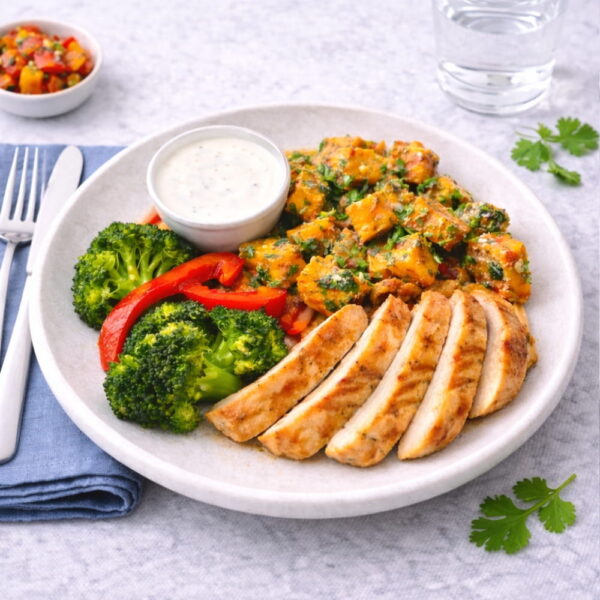 Fajitakyckling med sötpotatis & grönsaker