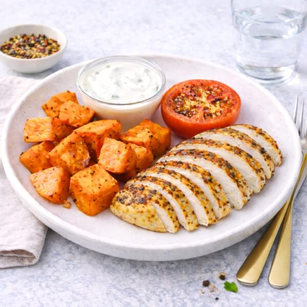 Nyttig färdigmat Cajunkyckling med sötpotatis