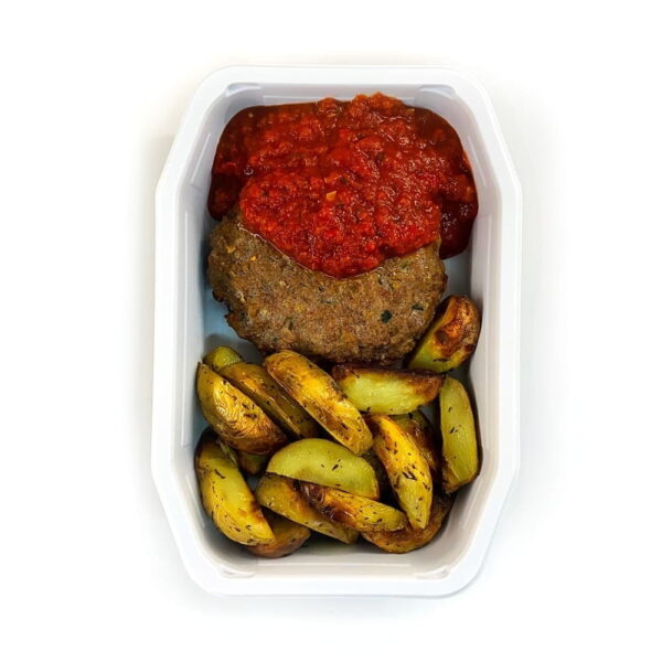 Chili Beef Patty & Roasted Potatoes