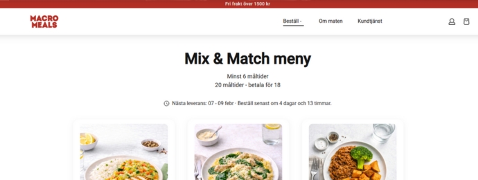 kOM I GÅNG MED MACRO MEALS - Mix & match